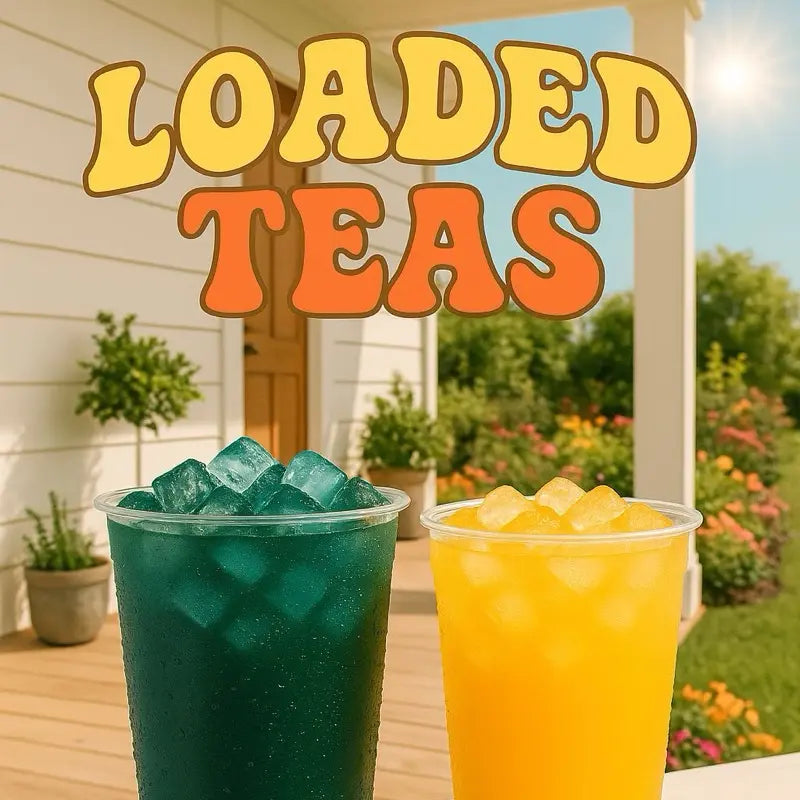 Energize Your Day with Loaded Tea – Single Packet | 32Oz Caffeinated Fruity Hydration Mix | Made in the USA | Effortless Mixing for Instant Refreshment